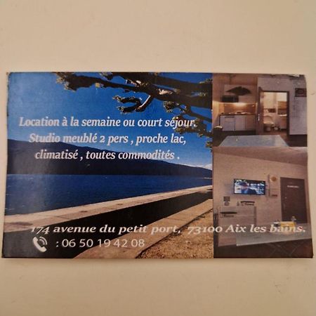 Studio Meuble Au Rdc , Proche Lac Aix-les-Bains Ngoại thất bức ảnh